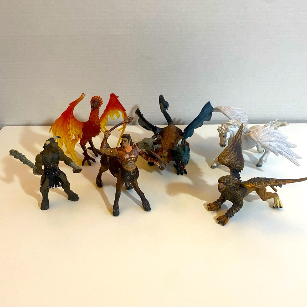 Set of 6 Safari LTD Hand-Painted Mythical Creature Figure Toys
